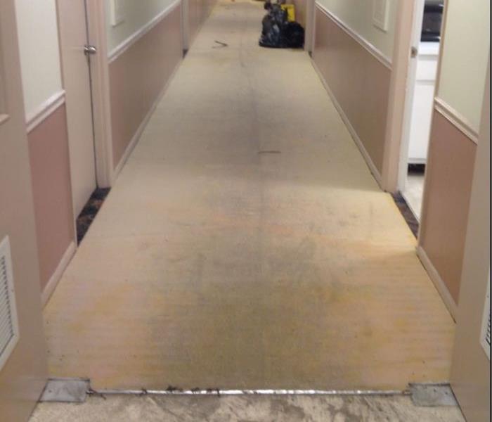 Water Damaged Commercial Hallway